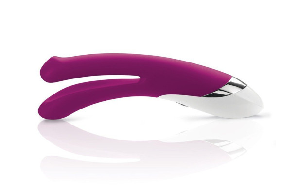 Двойной лиловый вибратор Mystim Bon Aparte - 25 см. Двойной лиловый вибратор Mystim Bon Aparte - 25 см.