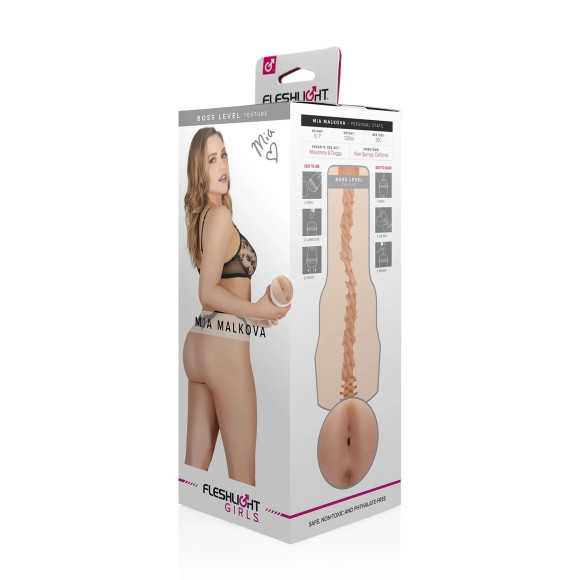 Телесный мастурбатор-анус Fleshlight Girls - Mia Malkova Телесный мастурбатор-анус Fleshlight Girls - Mia Malkova