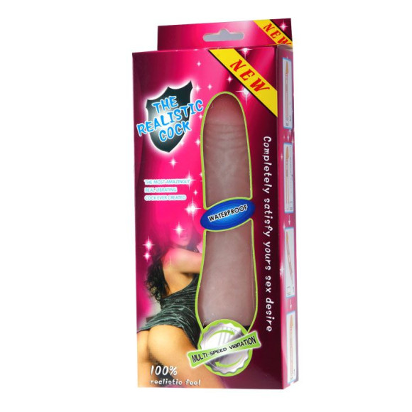 Водонепроницаемый вибратор-реалистик - 21,2 см. Водонепроницаемый вибратор-реалистик - 21,2 см.