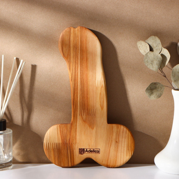 Деревянное блюдо для подачи в форме члена (25 х 16,5 х 1,7 см) Деревянное блюдо для подачи в форме члена (25 х 16,5 х 1,7 см)