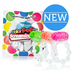 Яркое оранжевое кольцо на пенис с вибрацией