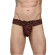 Мужские коричневые кружевные трусы-тонги Мужские коричневые кружевные трусы-тонги