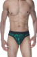Зеленые блестящие мужские трусы-стринги Зеленые блестящие мужские трусы-стринги