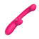 Розовый изогнутый вибромассажер - 20,3 см. Розовый изогнутый вибромассажер - 20,3 см.
