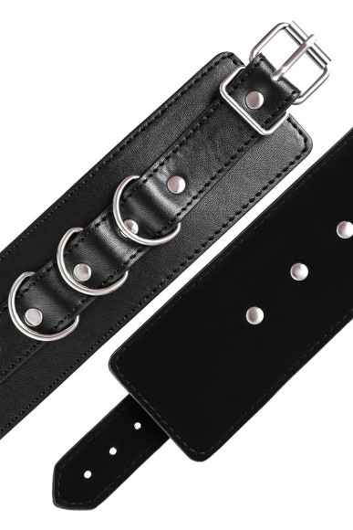 Черные наручники Anonymo на сцепке Черные наручники Anonymo на сцепке