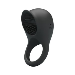 Черное эрекционное кольцо Ring Shaking II Черное эрекционное кольцо Ring Shaking II