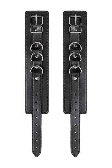 Черные оковы Anonymo из искусственной кожи Черные оковы Anonymo из искусственной кожи