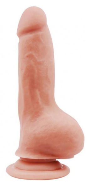 Телесный фаллоимитатор BENDABLE DILDO на присоске - 18 см. Телесный фаллоимитатор BENDABLE DILDO на присоске - 18 см.