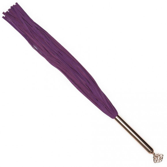 Фиолетовая плеть Cherished Collection Suede Flogger - 63,5 см.