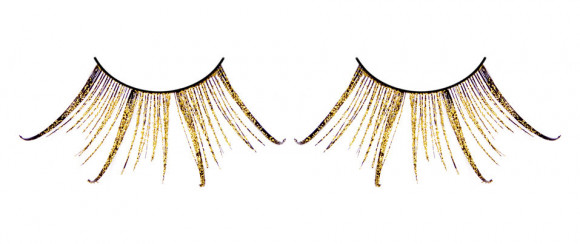Коричнево-золотые ресницы-перья Коричнево-золотые ресницы-перья