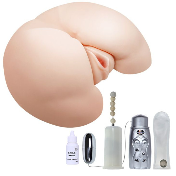 Вибрирующий мастурбатор-попка с ротацией и пультом управления Вибрирующий мастурбатор-попка с ротацией и пультом управления