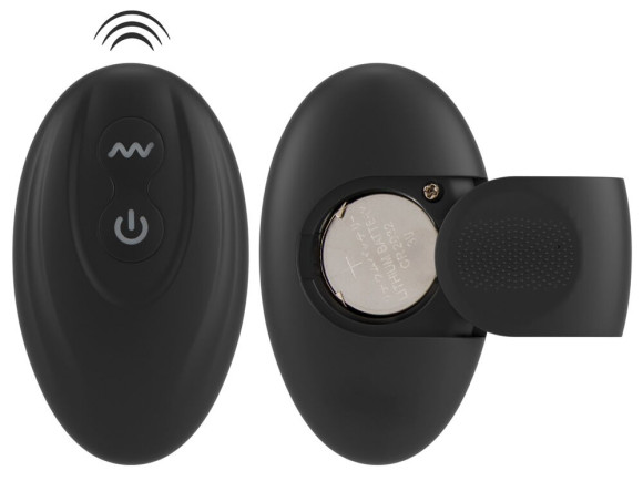 Черное эрекционное кольцо со стимуляцией промежности и анальной пробкой Cock Ring with RC Prostate Plug Черное эрекционное кольцо со стимуляцией промежности и анальной пробкой Cock Ring with RC Prostate Plug