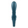 Темно-бирюзовый вибратор-кролик Hug Me - 21,2 см. Темно-бирюзовый вибратор-кролик Hug Me - 21,2 см.