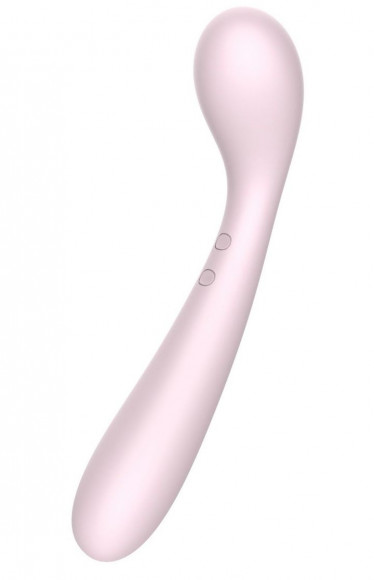 Розовый вибратор Baymax для G-стимуляции - 22 см.