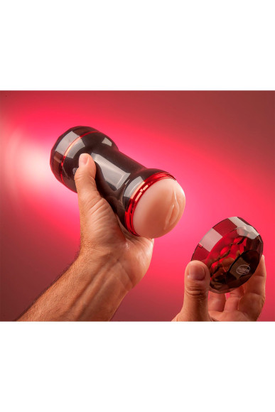 Двусторонний мастурбатор в колбе Double Joy Двусторонний мастурбатор в колбе Double Joy