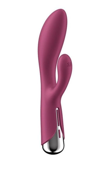 Малиновый вибратор-кролик Spinning Rabbit 1 с ротацией - 20 см. Малиновый вибратор-кролик Spinning Rabbit 1 с ротацией - 20 см.