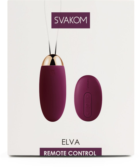 Фиолетовое виброяйцо Elva с пультом ДУ Фиолетовое виброяйцо Elva с пультом ДУ