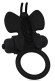 Черное эрекционное виброкольцо-бабочка Черное эрекционное виброкольцо-бабочка