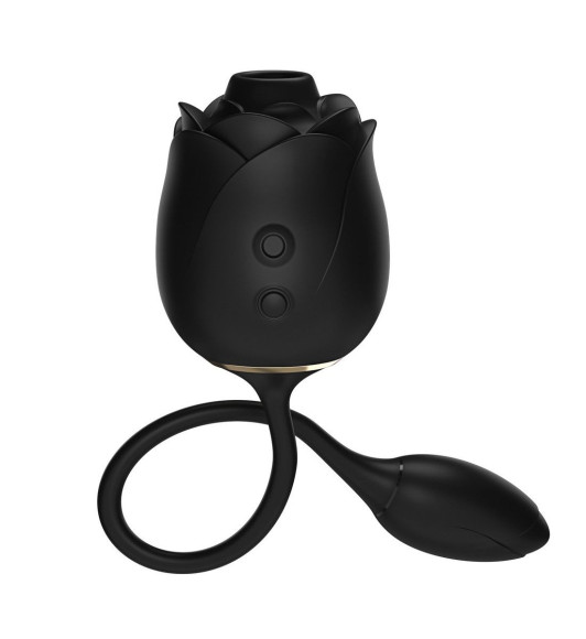 Черный клиторальный стимулятор Dark Blushing Rose Черный клиторальный стимулятор Dark Blushing Rose