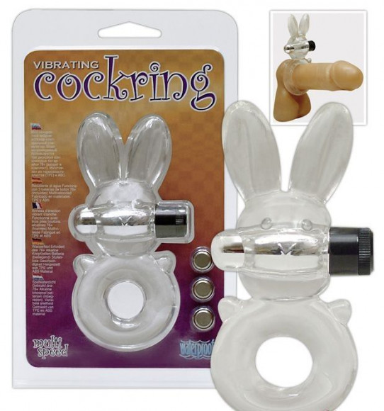 Прозрачное кольцо с вибрацией COCKRING Прозрачное кольцо с вибрацией COCKRING