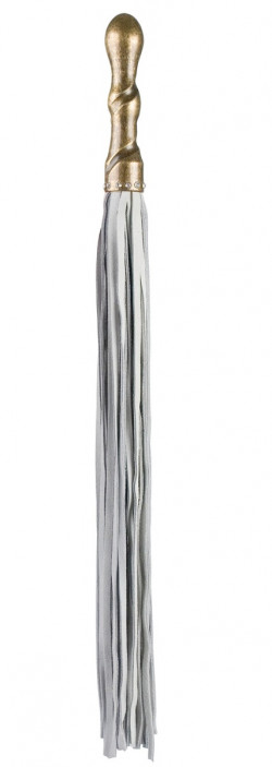 Белая плетка Luxury Whip Copper с покрытой медью рукоятью Белая плетка Luxury Whip Copper с покрытой медью рукоятью