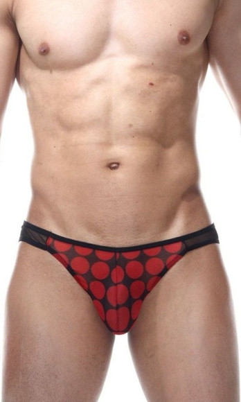 Трусы-слипы в крупный красный горох Трусы-слипы в крупный красный горох