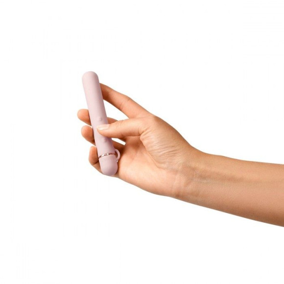 Пудровый мини-вибратор Le Wand Baton с текстурированной насадкой - 11,9 см. Пудровый мини-вибратор Le Wand Baton с текстурированной насадкой - 11,9 см.