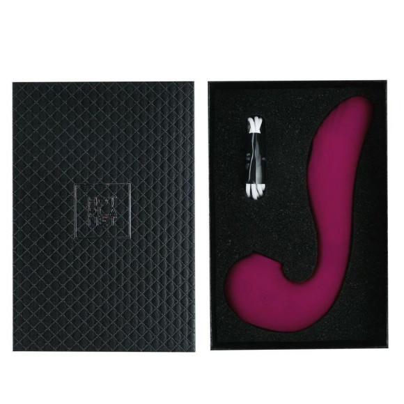 Бордовый вакуум-волновой вибратор 3-в-1 с язычком Calypso Бордовый вакуум-волновой вибратор 3-в-1 с язычком Calypso