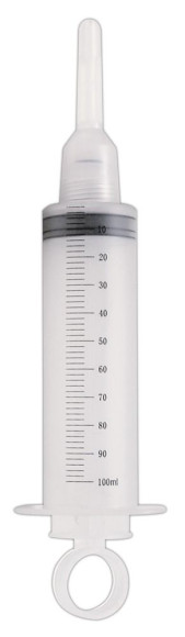 Шприц для спринцевания с двумя съемными насадками Шприц для спринцевания с двумя съемными насадками