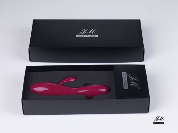 Малиновый вибромассажер Tia Joy N - 19 см. Малиновый вибромассажер Tia Joy N - 19 см.