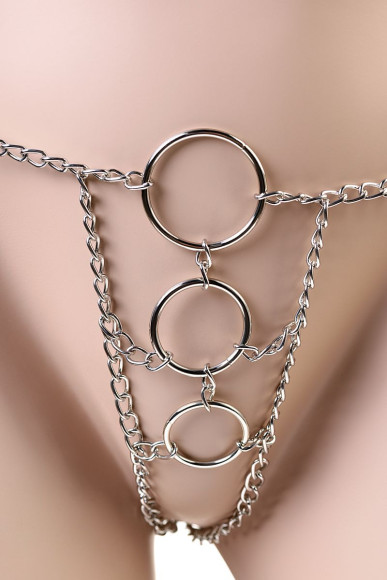 Металлическое бикини из цепочек TOYFA Theatre Металлическое бикини из цепочек TOYFA Theatre