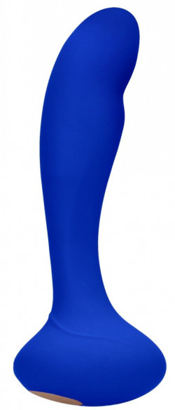 Синий вибростимулятор точки G Finesse - 17,5 см.