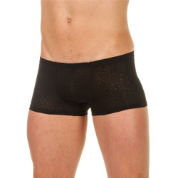 Мужские трусы-хипсы из ткани с текстурой змеиной чешуи Snake Black Boxer Мужские трусы-хипсы из ткани с текстурой змеиной чешуи Snake Black Boxer