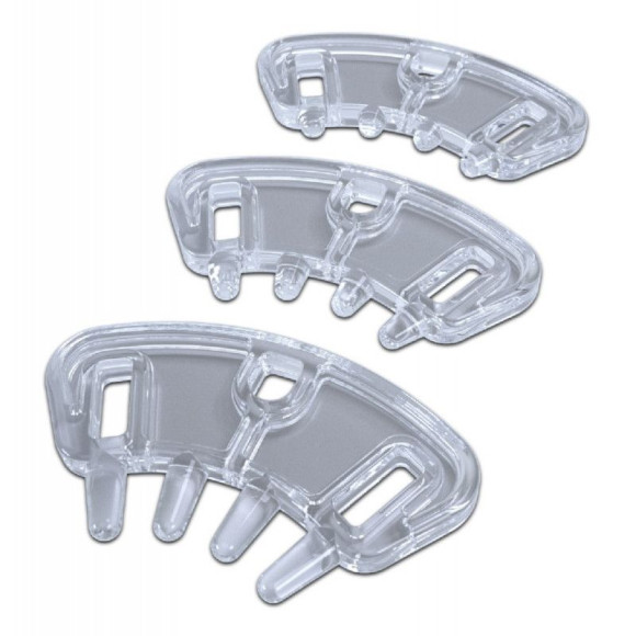 Набор из 3 проставок с шипами для поясов верности Pubic Enemy от MyStim Набор из 3 проставок с шипами для поясов верности Pubic Enemy от MyStim