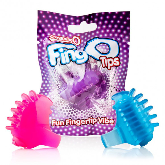 Голубой вибростимулятор на палец Голубой вибростимулятор на палец