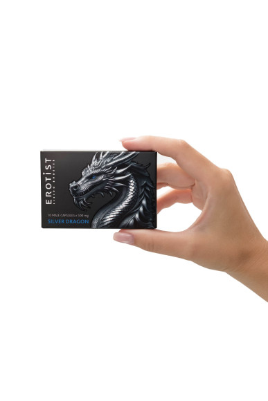 Капсулы для мужчин Erotist Silver Dragon для усиления эрекции - 10 капсул Капсулы для мужчин Erotist Silver Dragon для усиления эрекции - 10 капсул
