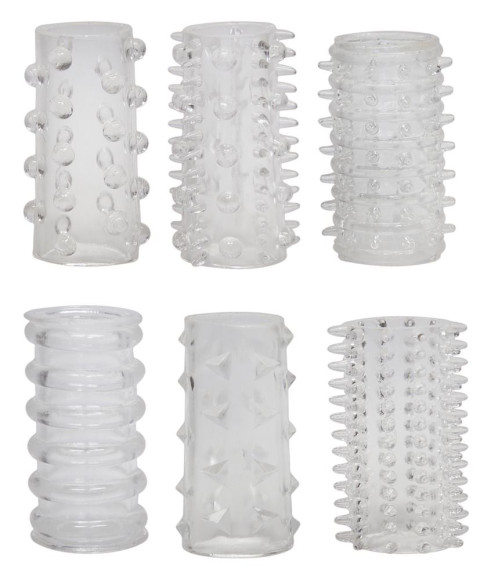 Набор из 6 насадок с шипиками Red Roses Набор из 6 насадок с шипиками Red Roses