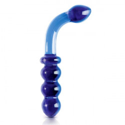 Синий стеклянный анальный стимулятор ICICLES № 31 Синий стеклянный анальный стимулятор ICICLES № 31