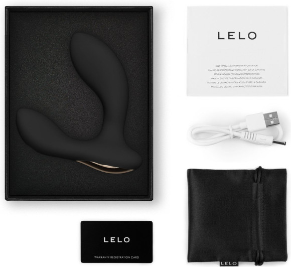 Черный вибростимулятор простаты Hugo 2 Черный вибростимулятор простаты Hugo 2