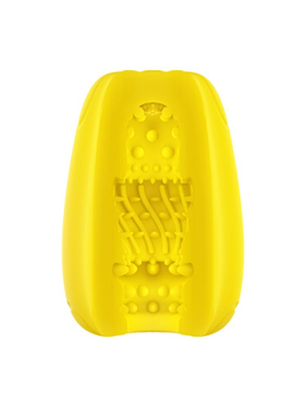 Желтый мастурбатор-яйцо Bisedze