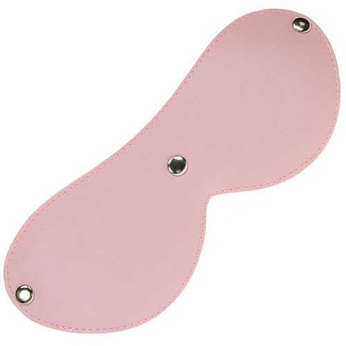 Розовая маска на глаза с плюшевой внутренней частью