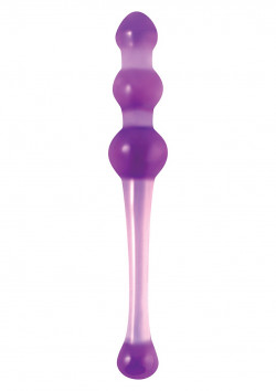 Большой фиолетовый стеклянный анальный стимулятор CRYSTAL KEGEL Большой фиолетовый стеклянный анальный стимулятор CRYSTAL KEGEL