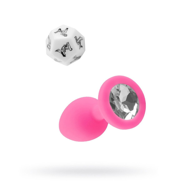 Эротический набор для двоих «Интим»: анальная пробка и кубик Эротический набор для двоих «Интим»: анальная пробка и кубик