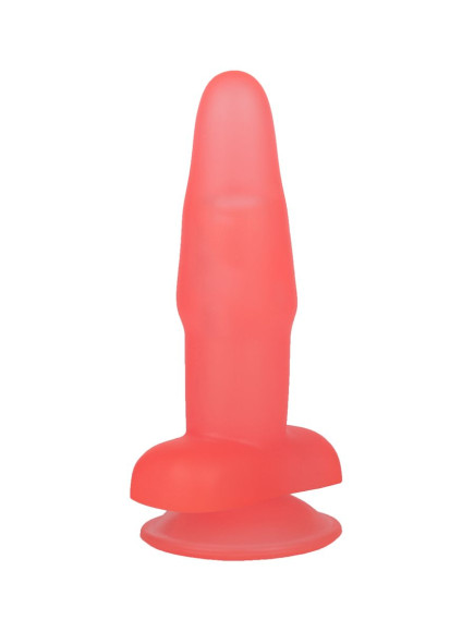 Розовый гелевый анальный стимулятор на присоске - 14 см. Розовый гелевый анальный стимулятор на присоске - 14 см.