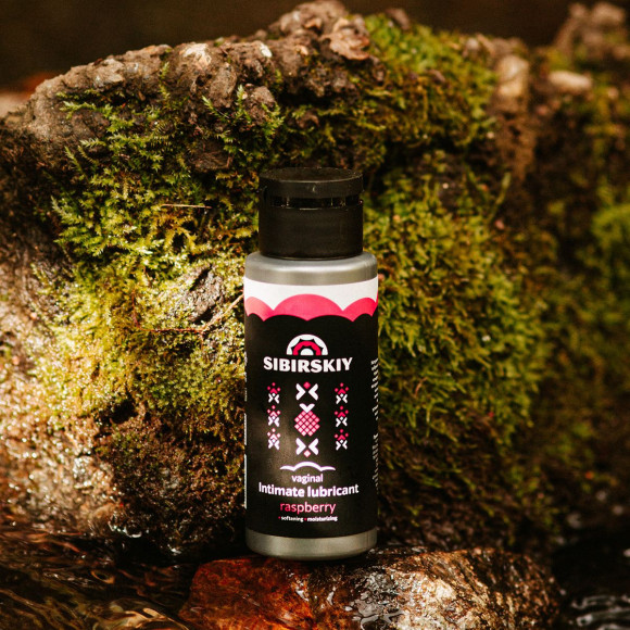 Интимный лубрикант на водной основе SIBIRSKIY с ароматом лесной малины - 100 мл.