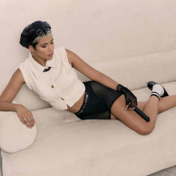 Трусики-шорты для фиксации насадок Strap-on-me Harness Lingerie Halo - size XL