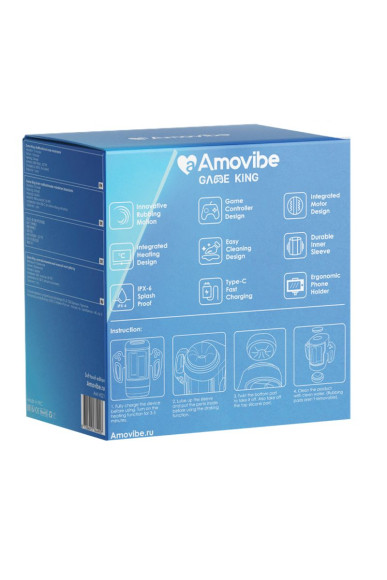 Черный инновационный робот-мастурбатор Game King Черный инновационный робот-мастурбатор Game King