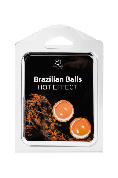 Набор из 2 шариков с массажным маслом Brazilian Balls с разогревающим эффектом Набор из 2 шариков с массажным маслом Brazilian Balls с разогревающим эффектом