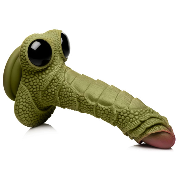 Фантазийный фаллоимитатор Swamp Monster Green Scaly Silicone Dildo - 23,9 см. Фантазийный фаллоимитатор Swamp Monster Green Scaly Silicone Dildo - 23,9 см.