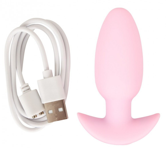 Розовая анальная пробка с вибрацией Cuties Vibrating Mini Butt Plug - 8 см. Розовая анальная пробка с вибрацией Cuties Vibrating Mini Butt Plug - 8 см.